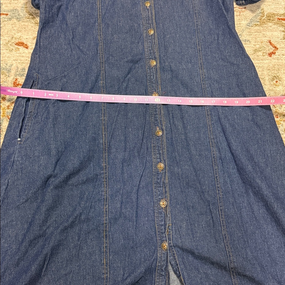Jean Junction VTG Denim Button-Down Dress - Picture 8 of 10